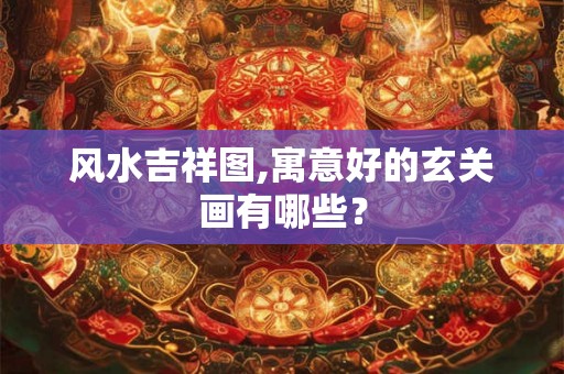 风水吉祥图,寓意好的玄关画有哪些？