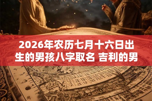 2026年农历七月十六日出生的男孩八字取名 吉利的男孩名字