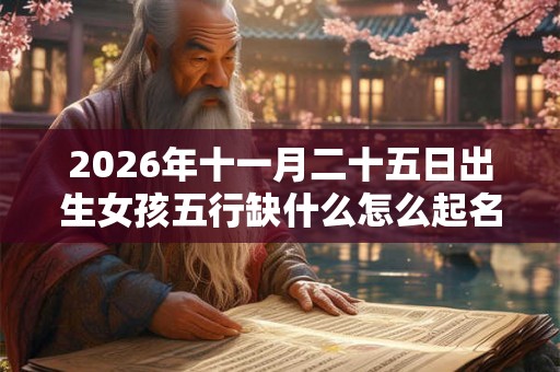 2026年十一月二十五日出生女孩五行缺什么怎么起名
