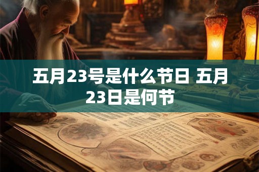五月23号是什么节日 五月23日是何节