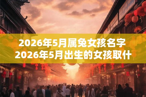 2026年5月属兔女孩名字 2026年5月出生的女孩取什么名字比较好