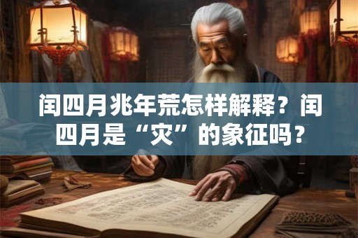 闰四月兆年荒怎样解释？闰四月是“灾”的象征吗？