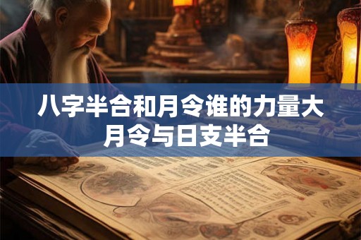 八字半合和月令谁的力量大  月令与日支半合