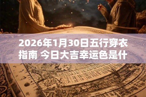 2026年1月30日五行穿衣指南 今日大吉幸运色是什么