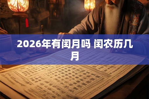 2026年有闰月吗 闰农历几月 2026年有闰月吗 闰农历几月