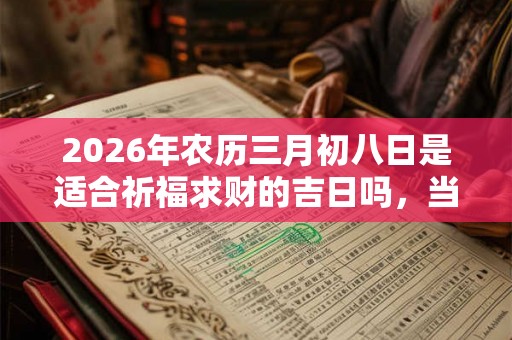 2026年农历三月初八日是适合祈福求财的吉日吗，当日卦象好吗？