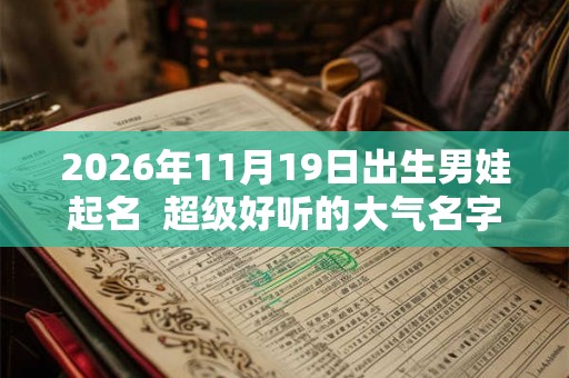 2026年11月19日出生男娃起名  超级好听的大气名字