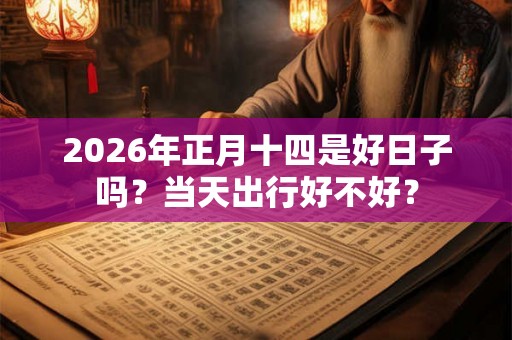 2026年正月十四是好日子吗？当天出行好不好？