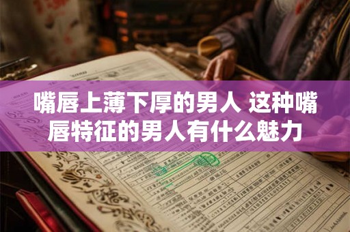嘴唇上薄下厚的男人 这种嘴唇特征的男人有什么魅力
