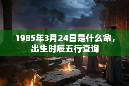 1985年3月24日是什么命，出生时辰五行查询