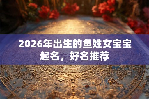 2026年出生的鱼姓女宝宝起名，好名推荐