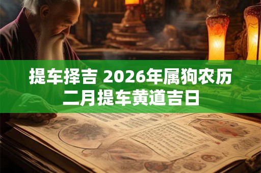 提车择吉 2026年属狗农历二月提车黄道吉日
