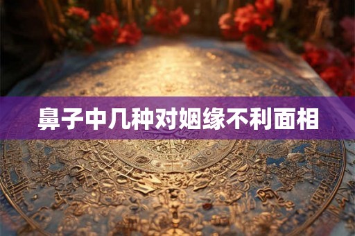 鼻子中几种对姻缘不利面相