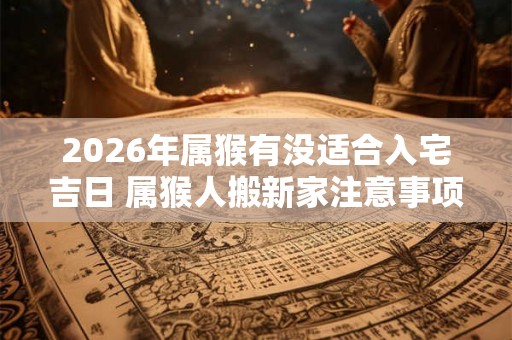 2026年属猴有没适合入宅吉日 属猴人搬新家注意事项有哪些 2026年属猴有没适合入宅吉日 属猴人搬新家注意事项有哪些