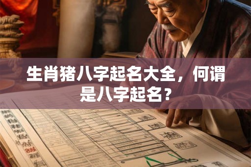 生肖猪八字起名大全,何谓是八字起名? 生肖猪八字起名大全,何谓是八字起名?
