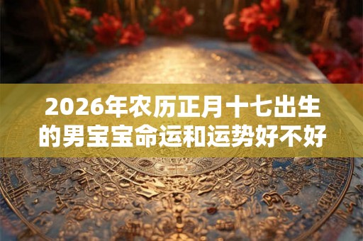 2026年农历正月十七出生的男宝宝命运和运势好不好？