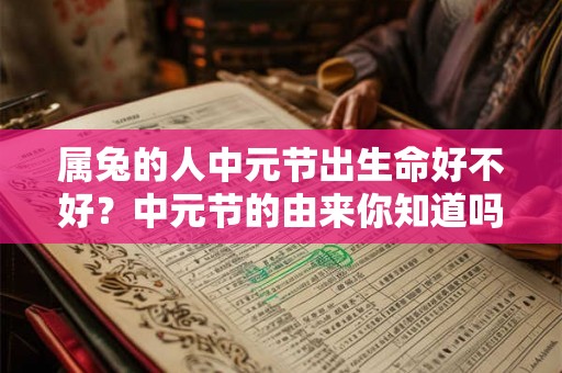 属兔的人中元节出生命好不好？中元节的由来你知道吗？
