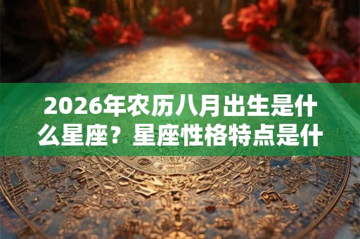 2026年农历八月出生是什么星座？星座性格特点是什么？