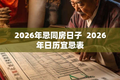 2026年忌同房日子  2026年日历宜忌表