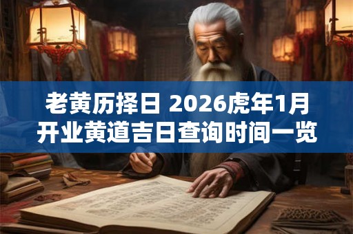 老黄历择日 2026虎年1月开业黄道吉日查询时间一览表