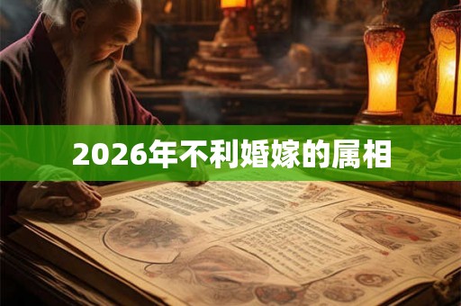 2026年不利婚嫁的属相