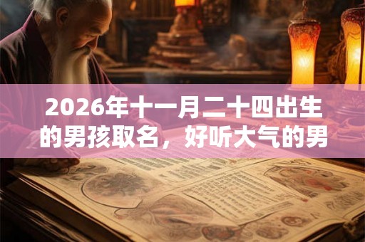 2026年十一月二十四出生的男孩取名，好听大气的男宝宝名字