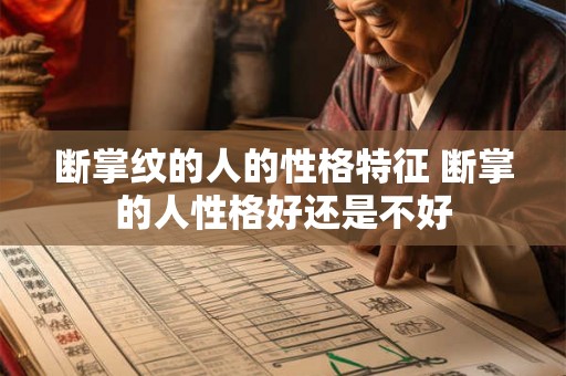 断掌纹的人的性格特征 断掌的人性格好还是不好