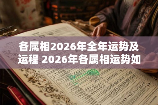 各属相2026年全年运势及运程 2026年各属相运势如何 各属相2026年全年运势及运程 2026年各属相运势如何