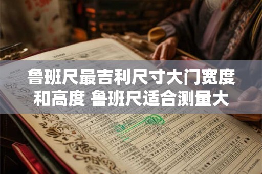 鲁班尺最吉利尺寸大门宽度和高度 鲁班尺适合测量大门的宽度和高度吗