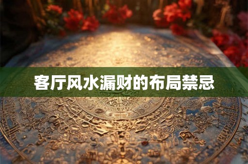 客厅风水漏财的布局禁忌