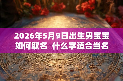 2026年5月9日出生男宝宝如何取名  什么字适合当名字