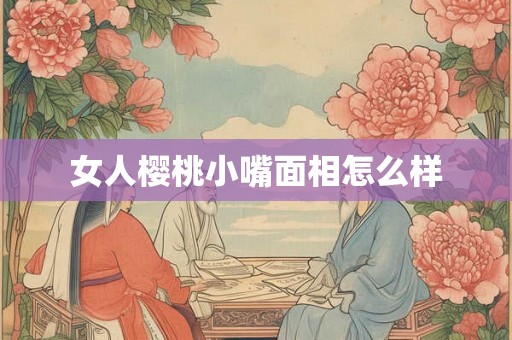 女人樱桃小嘴面相怎么样 女人樱桃小嘴面相怎么样