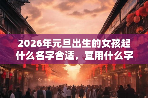 2026年元旦出生的女孩起什么名字合适，宜用什么字