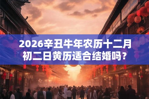 2026辛丑牛年农历十二月初二日黄历适合结婚吗？