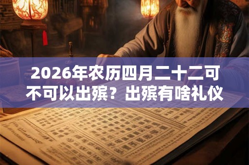 2026年农历四月二十二可不可以出殡?出殡有啥礼仪? 2026年农历四月二十二可不可以出殡?出殡有啥礼仪?