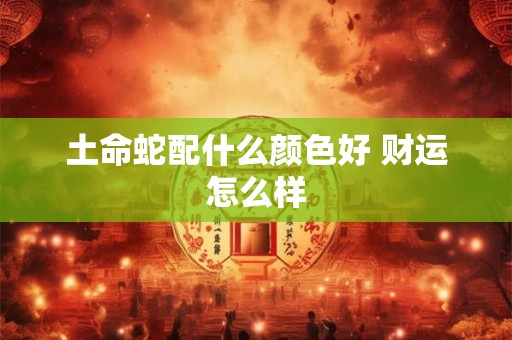 土命蛇配什么颜色好 财运怎么样
