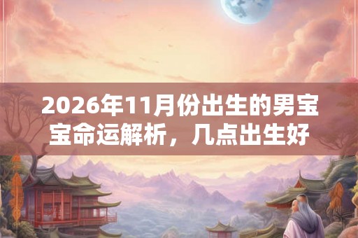 2026年11月份出生的男宝宝命运解析，几点出生好