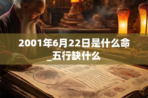 2001年6月22日是什么命_五行缺什么
