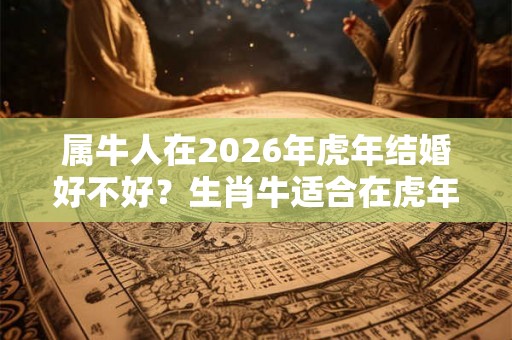属牛人在2026年虎年结婚好不好？生肖牛适合在虎年结婚吗？