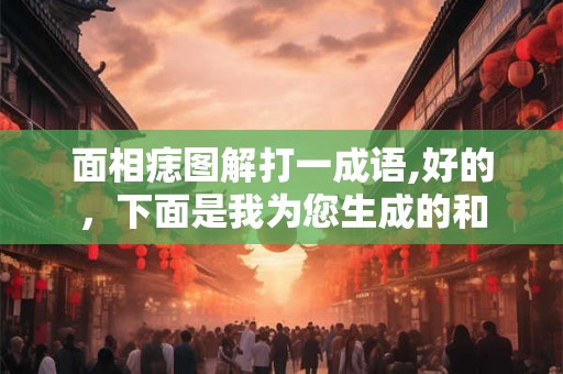 面相痣图解打一成语,好的，下面是我为您生成的和