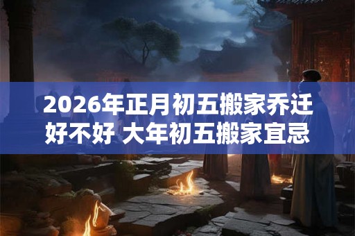 2026年正月初五搬家乔迁好不好 大年初五搬家宜忌