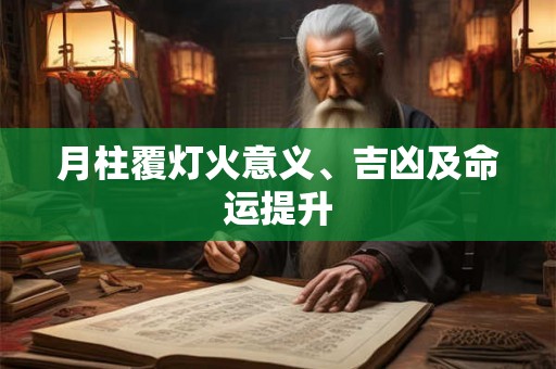 月柱覆灯火意义、吉凶及命运提升