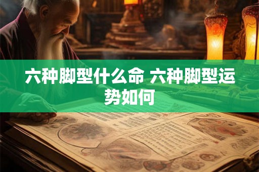 六种脚型什么命 六种脚型运势如何
