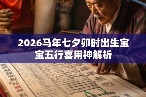 2026马年七夕卯时出生宝宝五行喜用神解析 2026马年七夕卯时出生宝宝五行喜用神解析