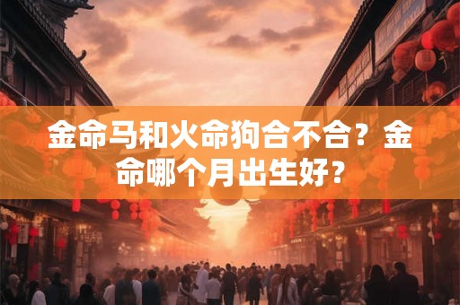 金命马和火命狗合不合？金命哪个月出生好？