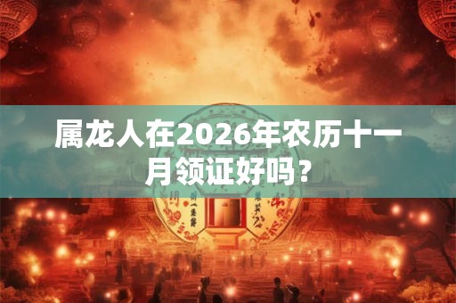 属龙人在2026年农历十一月领证好吗？