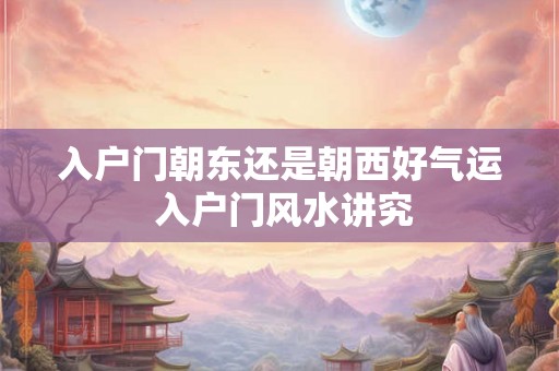 入户门朝东还是朝西好气运 入户门风水讲究