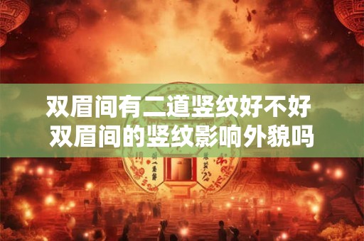 双眉间有二道竖纹好不好 双眉间的竖纹影响外貌吗
