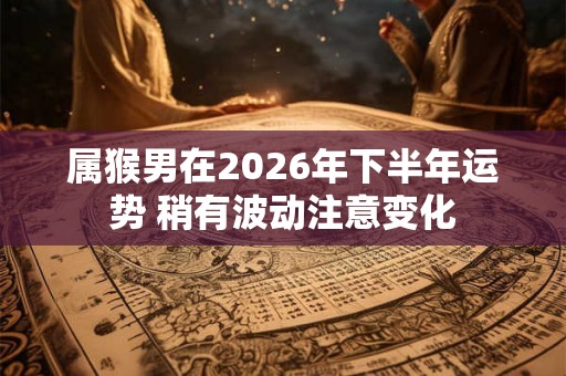 属猴男在2026年下半年运势 稍有波动注意变化