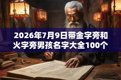 2026年7月9日带金字旁和火字旁男孩名字大全100个